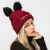 Import Knitted Hat Women Fashion Cat Ear Warm Knit Crochet Beanies Wool Skull Accessories Beanies Cap from China