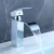 Import KOEN China Supplier Luxury Bathroom Mixer Basin Waterfall Faucet Chrome from China