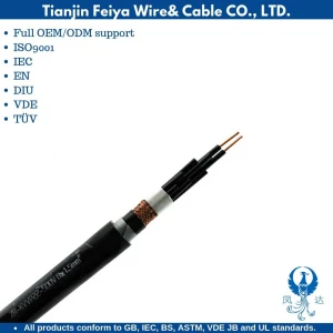 Kvvp22 Cu Core PVC Insulation PVC Sheathed Cu-Wire Braid Screening Steel-Tape Armoring Control Cables
