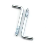 L Type Long Square Bend Hook Lag Screw Shoulder Hooks  Half thread L Sharp door hook L wood screw