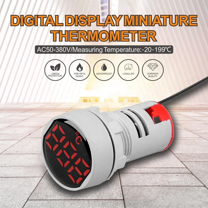 LANBOO New Product mini Thermometer LED Display Red Digital Temperature Sensor