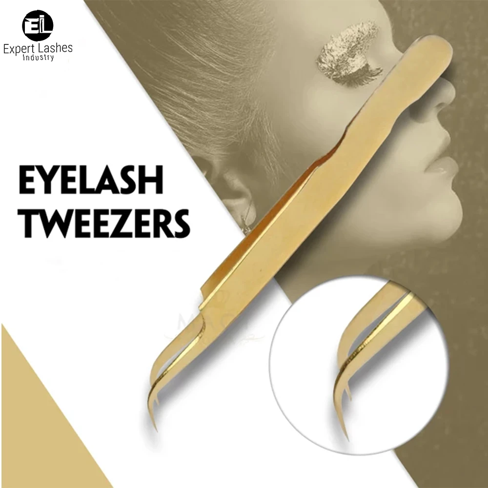 lash tweezers eyelash tweezers with customized logo eyelash tweezers very good quality  best supplier