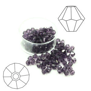 Latest crystal AB color bicone beads, Loose Glass crystal Beads for jewelry making