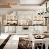 Latest Design Wooden Door Prefab Houses Modern Kitchen Cabinets From China