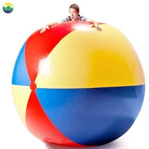 LC 6 Giant Inflatable Beach Ball, Extra Large Jumbo Beach Ball | Patch Kit Included