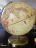 LED Desk Lamp Globe Decorative 30cm  Antique Globes with Sturdy Metal Stand
