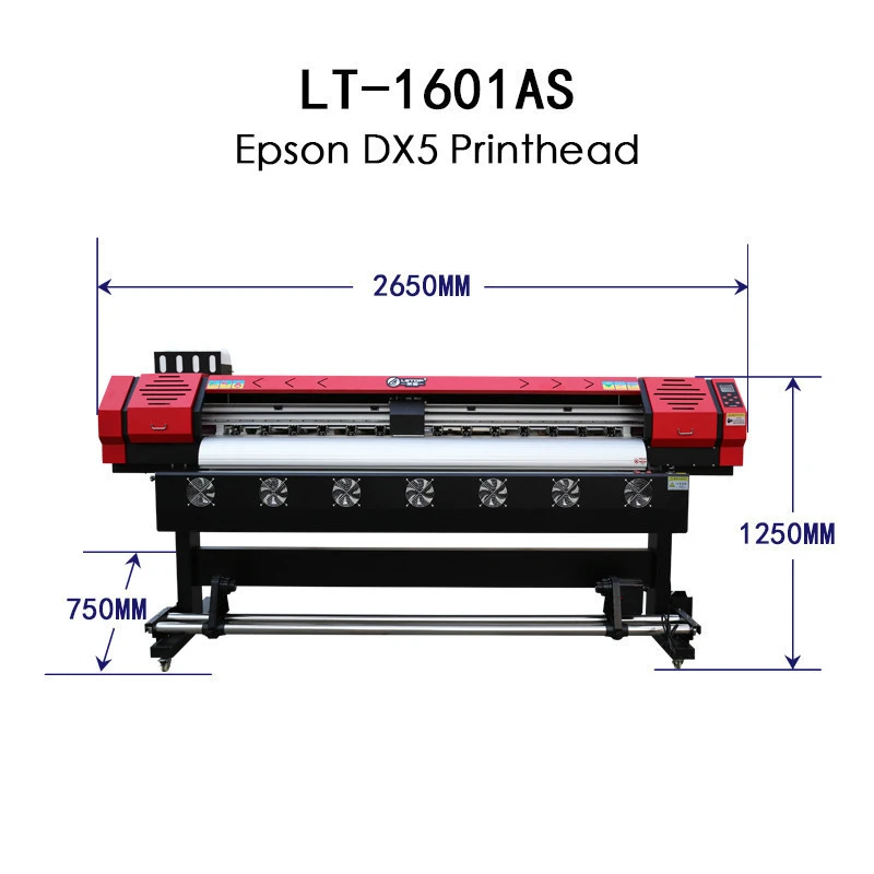 Letop 1601AS DX5 print head 1.6m wide format printer