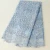 Import Light blue floral african 3D new tulle lace fabric beaded embroidered mesh fabric from China