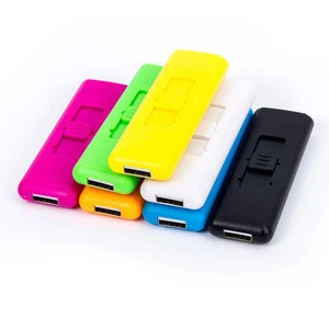 Lighter USB Rechargeable Windproof Coil Slim Lighter Set with USB Charging Cable