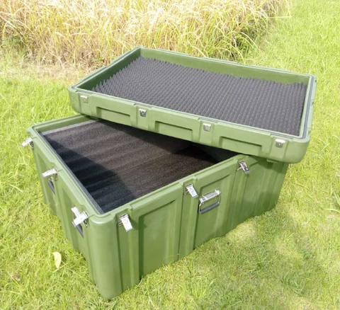LLDPE Rotomolded one-piece construction hard plastic waterproof tool case box