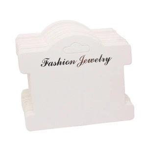 Logo Custom Handmade DIY Bracelet Earrings Necklace Jewelry Display Packaging Cards Tags