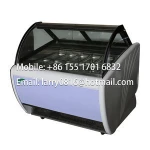 Low price bakery refrigerator showcase gelato display freezer equipment