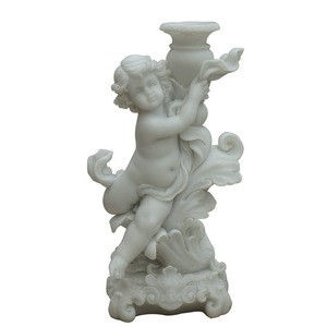Low Price Decorative Hand Carved life-size angel white marble statue price for Sale