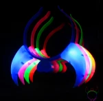 Luminous ox horn hairpin LED light-emitting hairpin, fashion hairpin, headdress accessories LED head clip