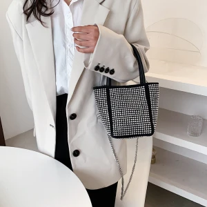 Luxury womens purses 2021 Bling diamond top quality Shoulder Armpit bags women handbags ladies