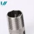 Import Machine tool processing seamless stainless steel NPT BSPT BSP male thread nipple pipe fitting from China