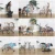 Manufacture price colored drawing animal resin crafts display deer horse cow sculpture modern interior home decor accessories