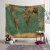 Import Manufacturers Supply 150*130CM Colorful World Map Tapestry Wall Hanging Wall Tapestry Mandala Tapestry for Livingroom from China