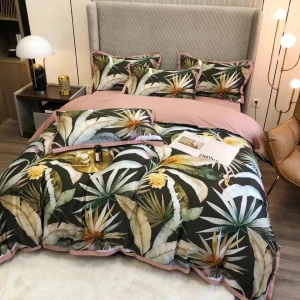 Manufacturers wholesale printing pattern beddings home use 4 pieces bedding set