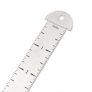 [MEASPRO]Stainless Steel Hook Ruler Straight Ruler