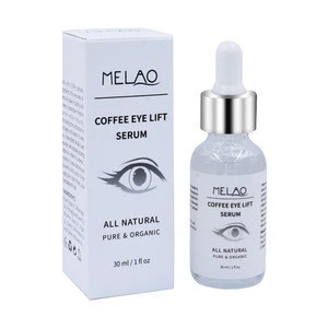 MELAO 30ML 1OZ Collagen Natural Eye Firming Lifting Dark Circles Anti-Wrinkle Puffy  Anti-aging Coffee Lifting Eye Serum