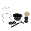 Men&#39;s Shaving Set Safety Razor Badger Hair Shaving Brush Shaving Stand