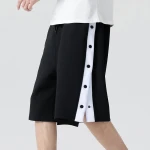 Mens five-point shorts trend loose casual short pants beach pants spring and summer outdoor sports pants