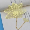 metal bookmark custom Engraved Retro Islamic Quran Bible Individual Faith Metal Antique Golden Craft Brass Bookmarks Packaging