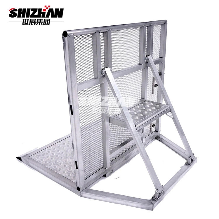 Metal Folding Crowd Control Construction Road Safety Portable Barriers