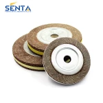 Metal polishing aluminium oxide flap wheel 125mm P120
