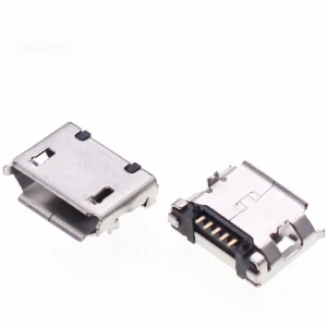Micro USB 5 Pin SMT Socket Connector Type B Female Placement SMD DIP USB Charging Connectors