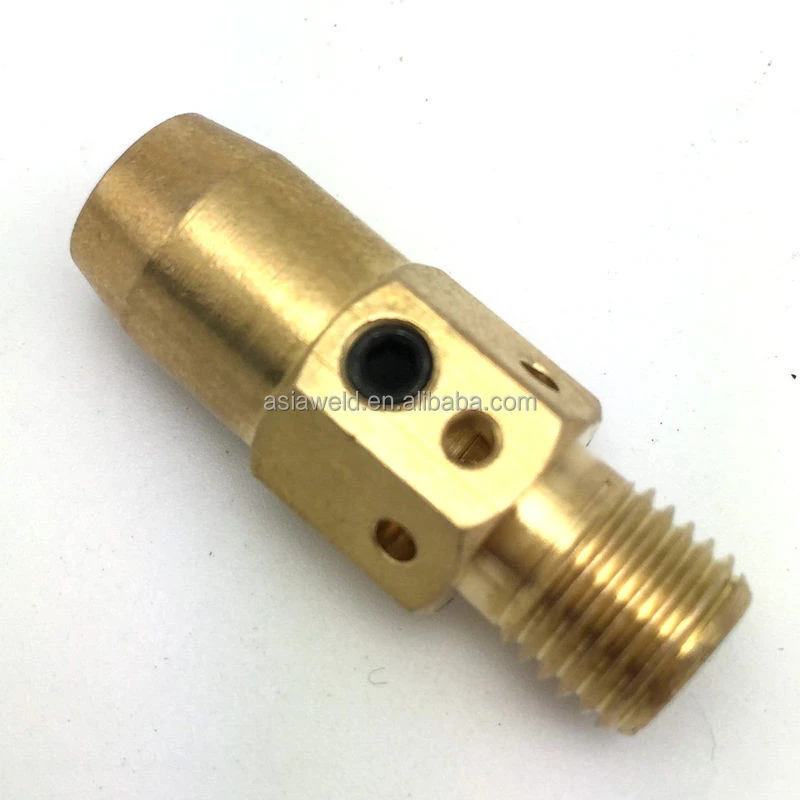 MIG contact tip holder for welding torch parts