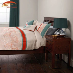 Mircofibre polyester home colorful bird embroidery bedspread