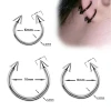 Mix Sizes 30pcs Surgical Steel CBR Septum Lip Piercing Nose Rings Hoop Horseshoe Ring Ear Bar Circular Barbell Helix Earring 16G