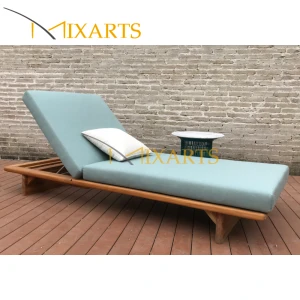 Mixarts teak wood outdoor furniture hotel sun lounger