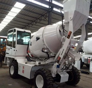 Mobile concrete mixer truck 2.0m3 with hydraulic self-loading system