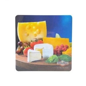 Modern custom printing OEM square plastic meat vegetable melamine cutting board chopping board for kitchen