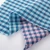 Import Modern Design Linen Cotton  Blue and Pink Plaid Yarn Dyed Fabric from China