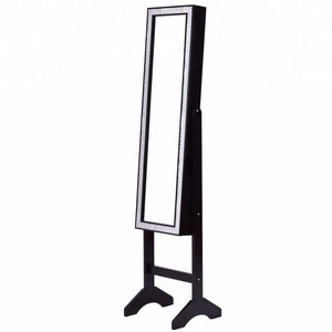 Modern design living room funiture mirror jewelry cabinet luxury jewelry mirror stands for sale