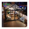 Modern Design Tiny House Prefabricated Aluminum Gable Sunroom Expandable Container House for Veranda Backyard Greenhouse Glass