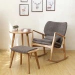 Modern design wooden rocking chair