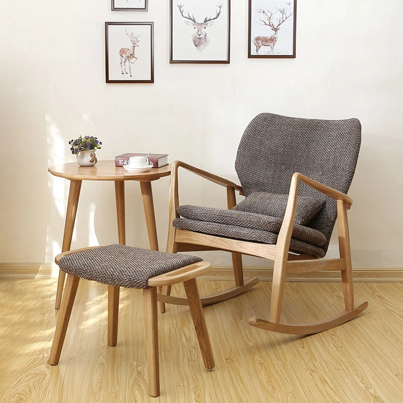 Modern design wooden rocking chair