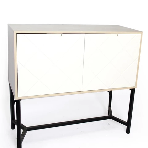 Modern Designer Craft Solid Wooden Home Living Room Furniture Storage Cabinet With 2 Drawers