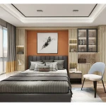 Modern european home king size solid wood furniture set luxury bedroom furniture sets