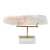 Import Modern natural stone crystal ornaments home decoration with metal stand from China
