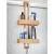 Import Modern Over The Bath Door Natural Bamboo Bathroom Shower Caddy with 2 Levels Baskets from China