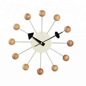 Modern plate metal large decorative wall ball clock