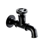 Modern Wall Mount Outdoor Garden Tap,Retro Euro Matte Toilet Mop Small Bibcock Taps,Washing Machine Faucet