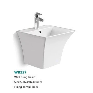 Modern washing basins bathroom hand wash sink ceramic wall-hung basin