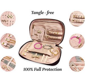 Monogram Custom Jewelry Pouch Travel Storage Cases Jewelry Organizer Bag for Necklace Earrings Rings Bracelet Jewelry Box